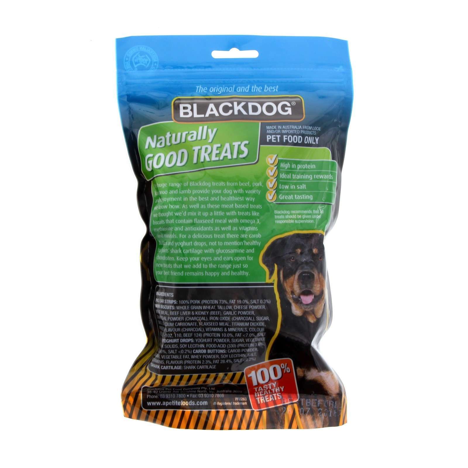 Mini Charcoal Biscuits 200g Dog Food Treat Blackdog Cleans Teeth Whole