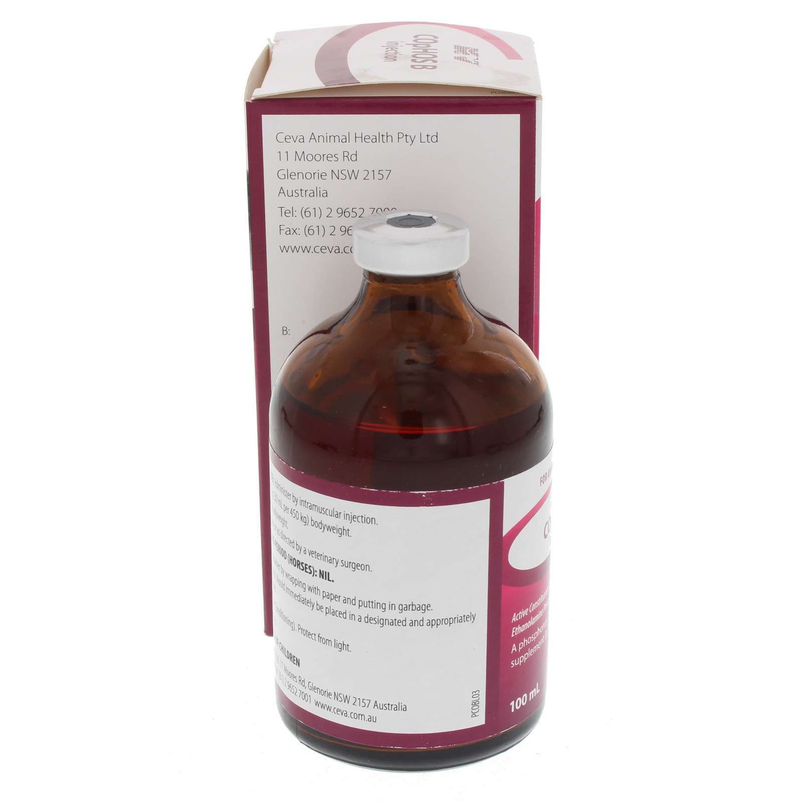 Cophos B Injection Horse Equine Health 100ml Phosphorus Vitamin B12