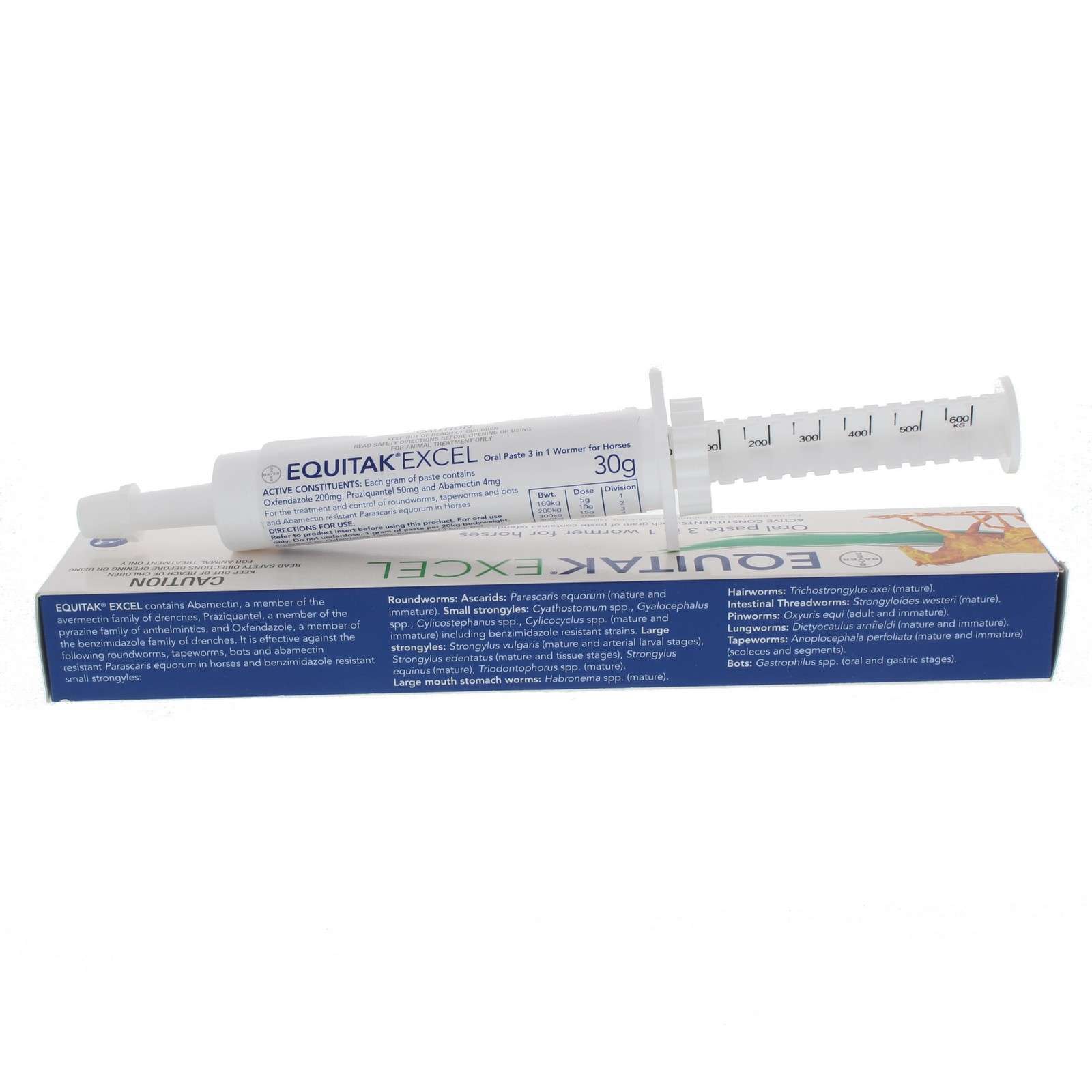 Equitak Excel Wormer Paste Horse Equine 30g Health Abamectin