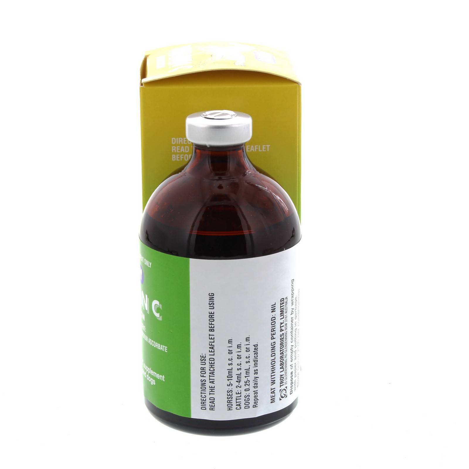 Vitamin C Injection 100ml Troy Horse Equine Health Supplement