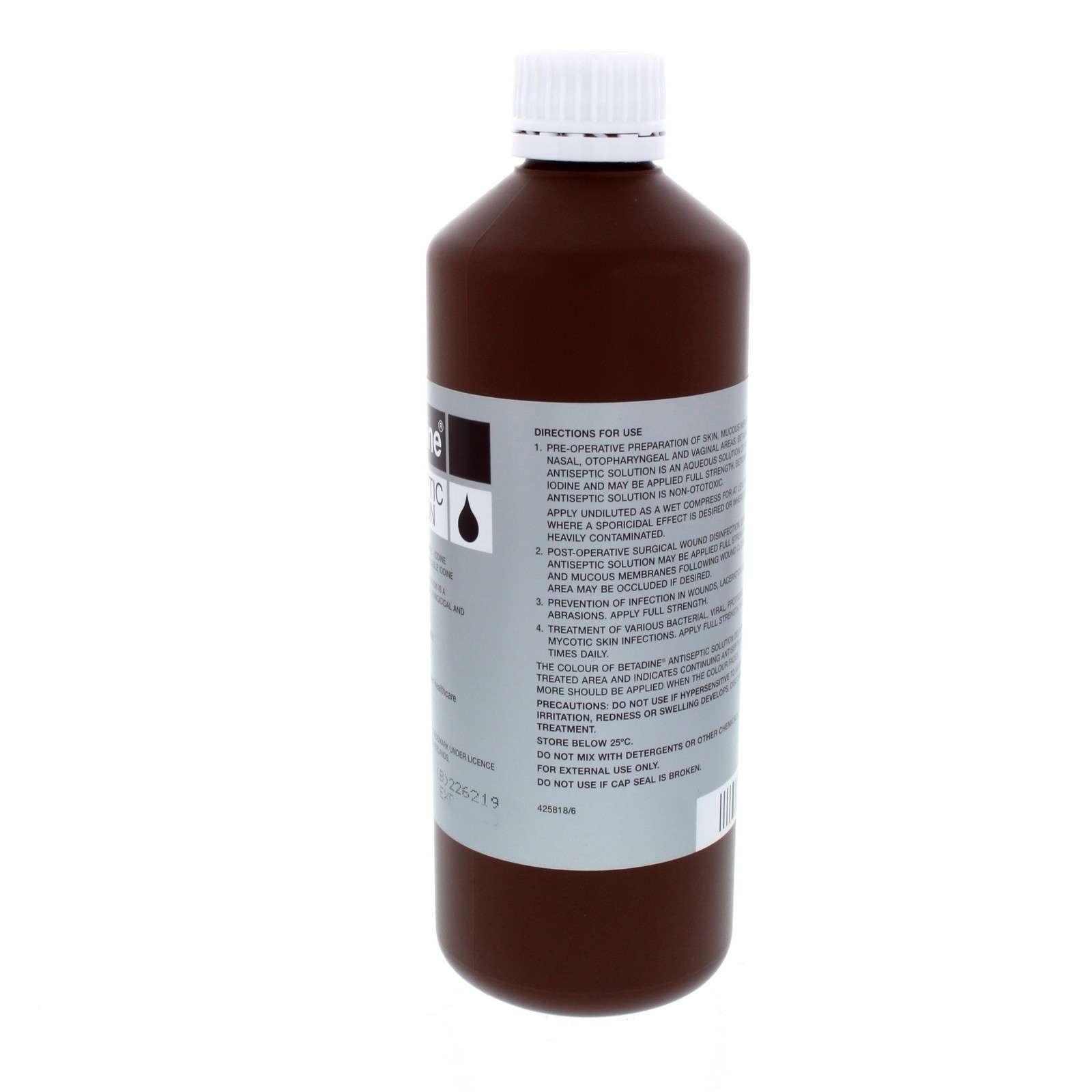 Betadine Antiseptic Solution Horse Equine 500ml Kills Bacteria Fungi