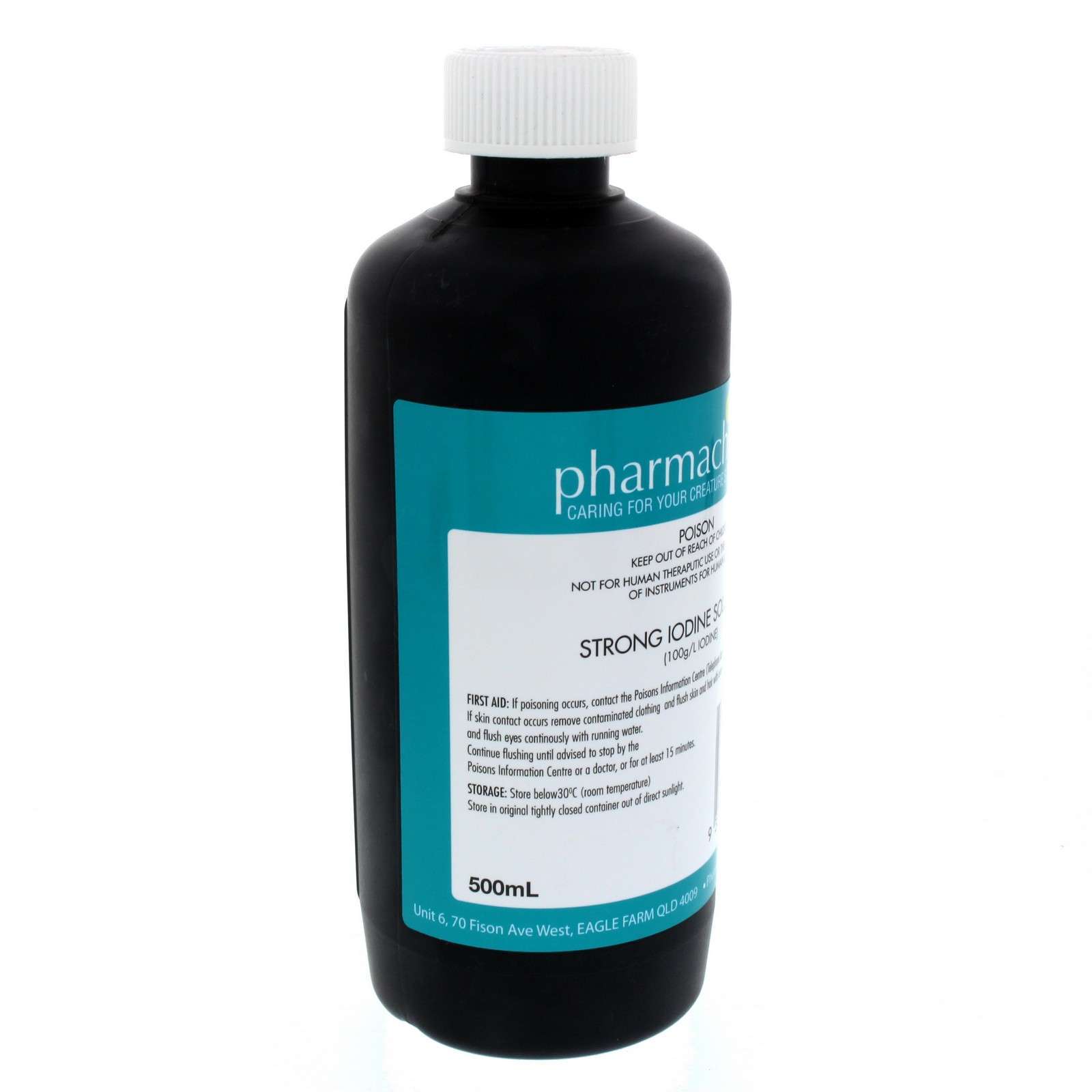 Iodine Strong 100g/L Horse Equine 500ml Great For Antiseptic Use Wounds