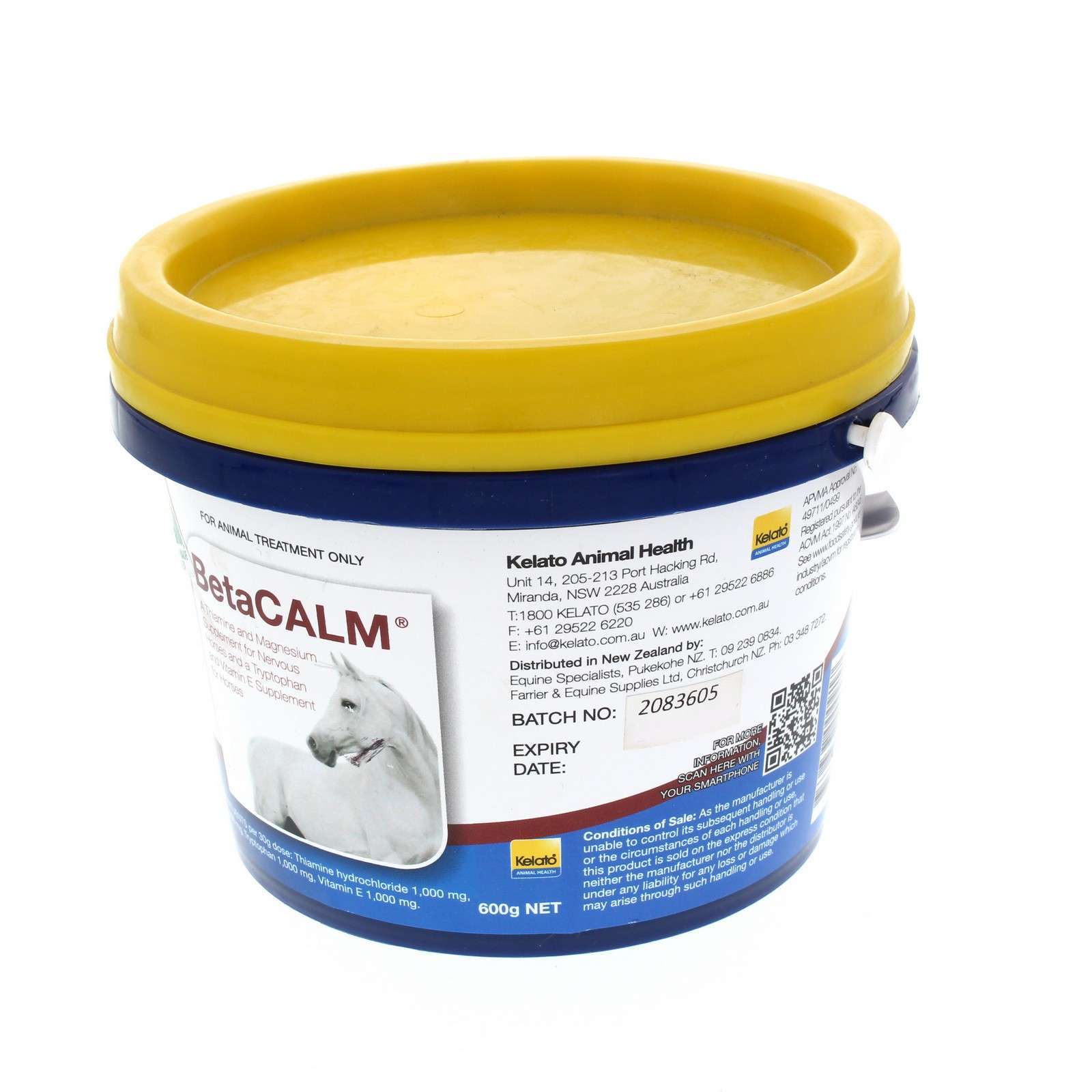 Betacalm Thiamine Magnesium Tryptophan Vitamin E Supplement Horse