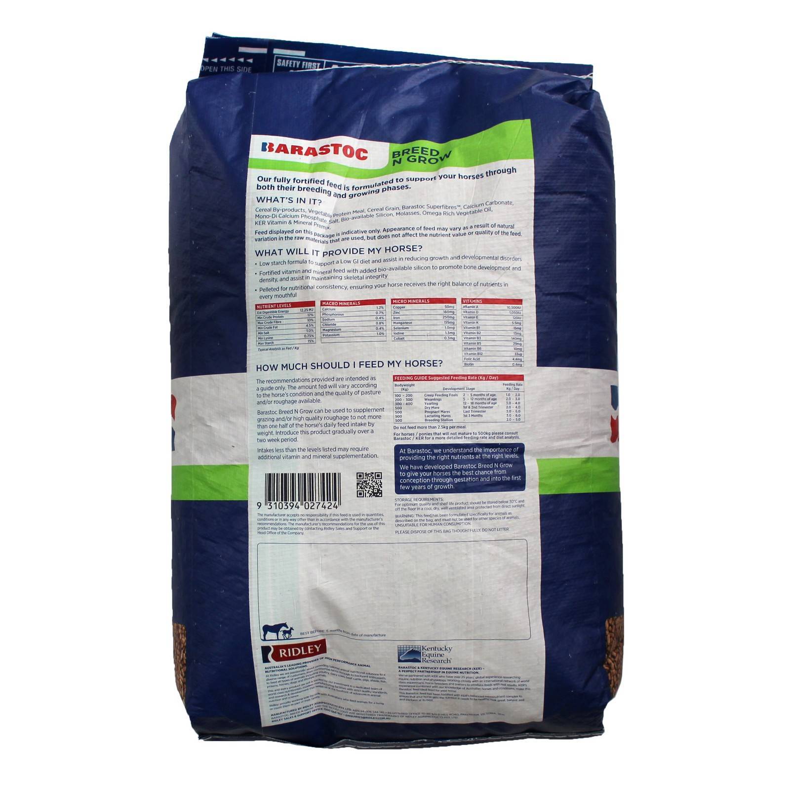 Breed N Grow Stablemaster Stud Barastoc Broodmares Stallion Horse Feed