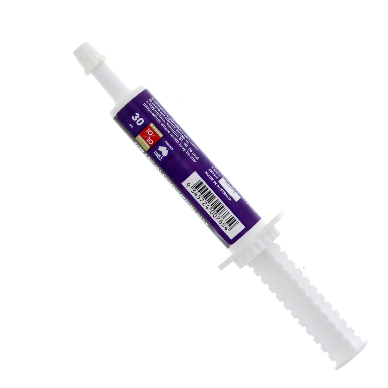 Calming Paste Horse Equine 30ml Health Formulated With LTryptophan