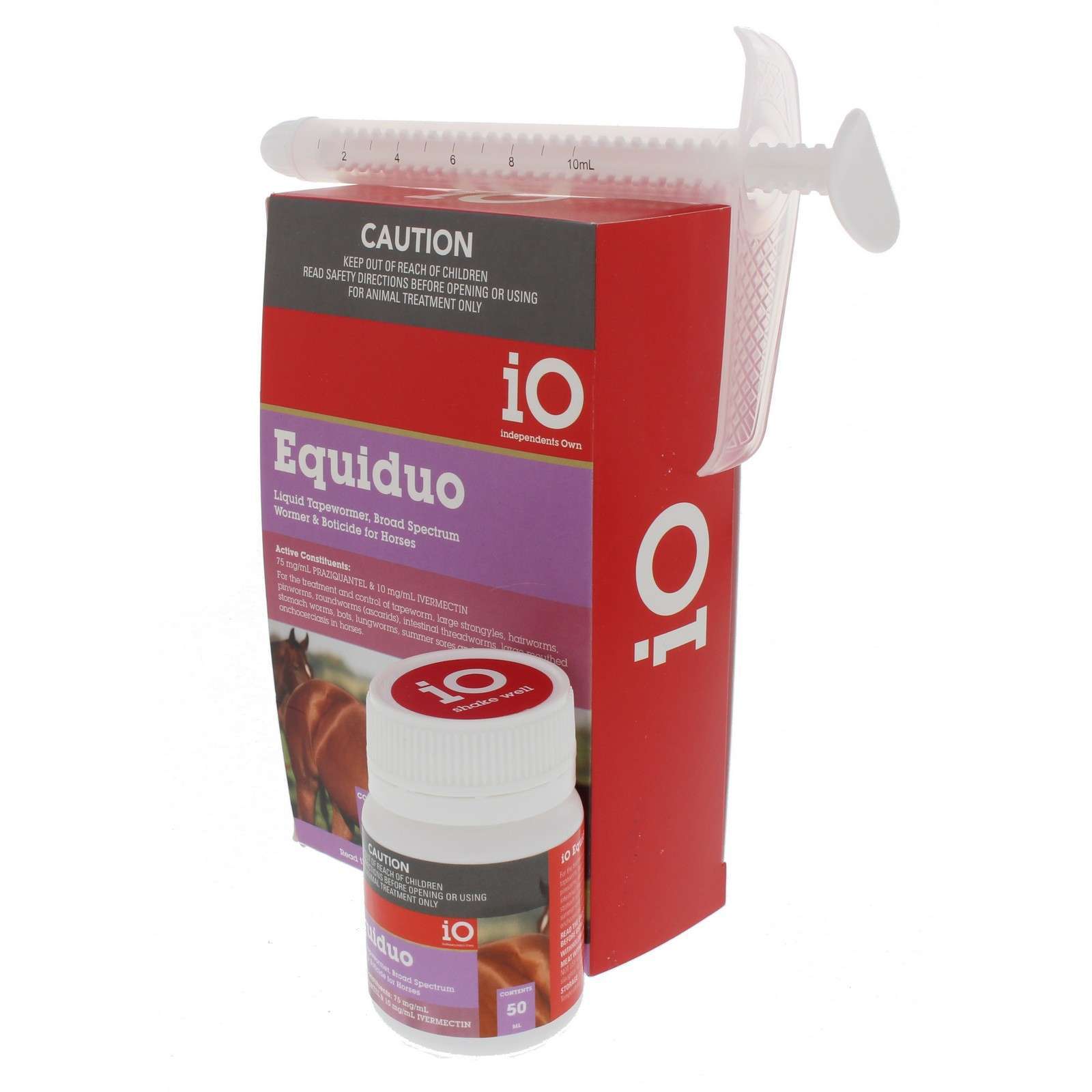 iO Equi Duo Wormer Liquid Horse Equine 50ml Health Ivermectin Praziquantel Oral eBay