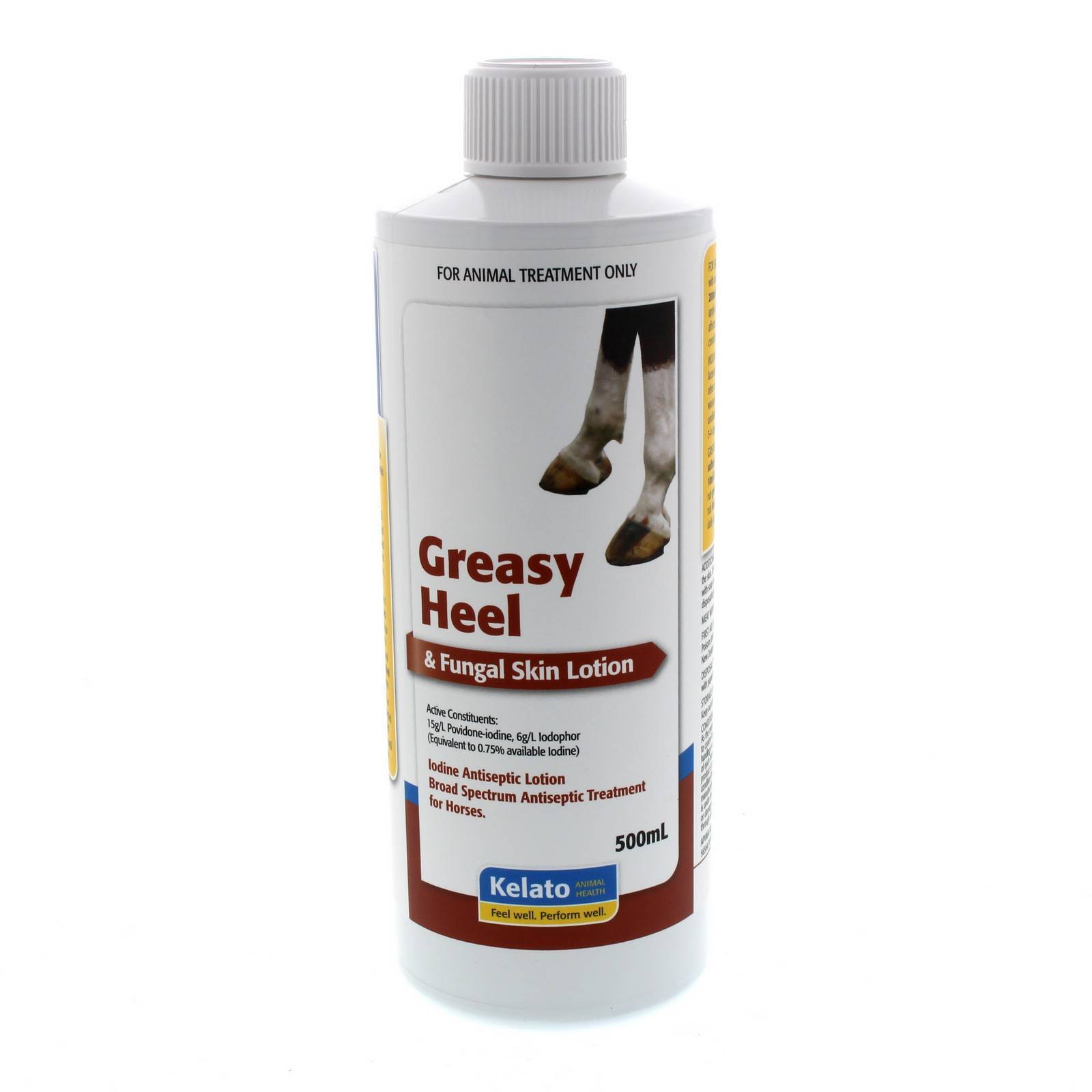 Greasy Heel Fungal Lotion 500ml Horse Equine Kelato Broad Spectrum