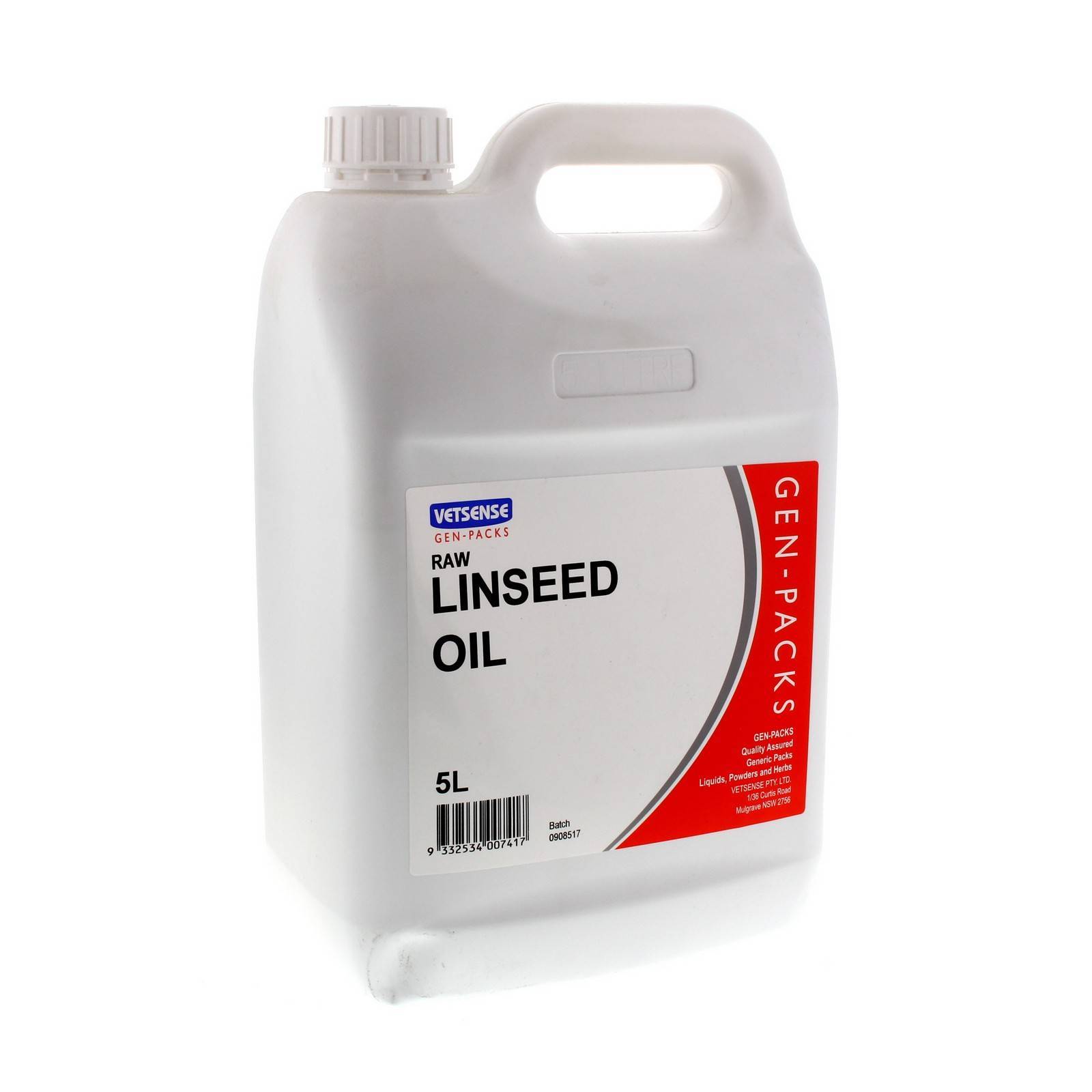 Linseed Oil 5L Horse Equine Supplement Health Vetsense GenPack Value