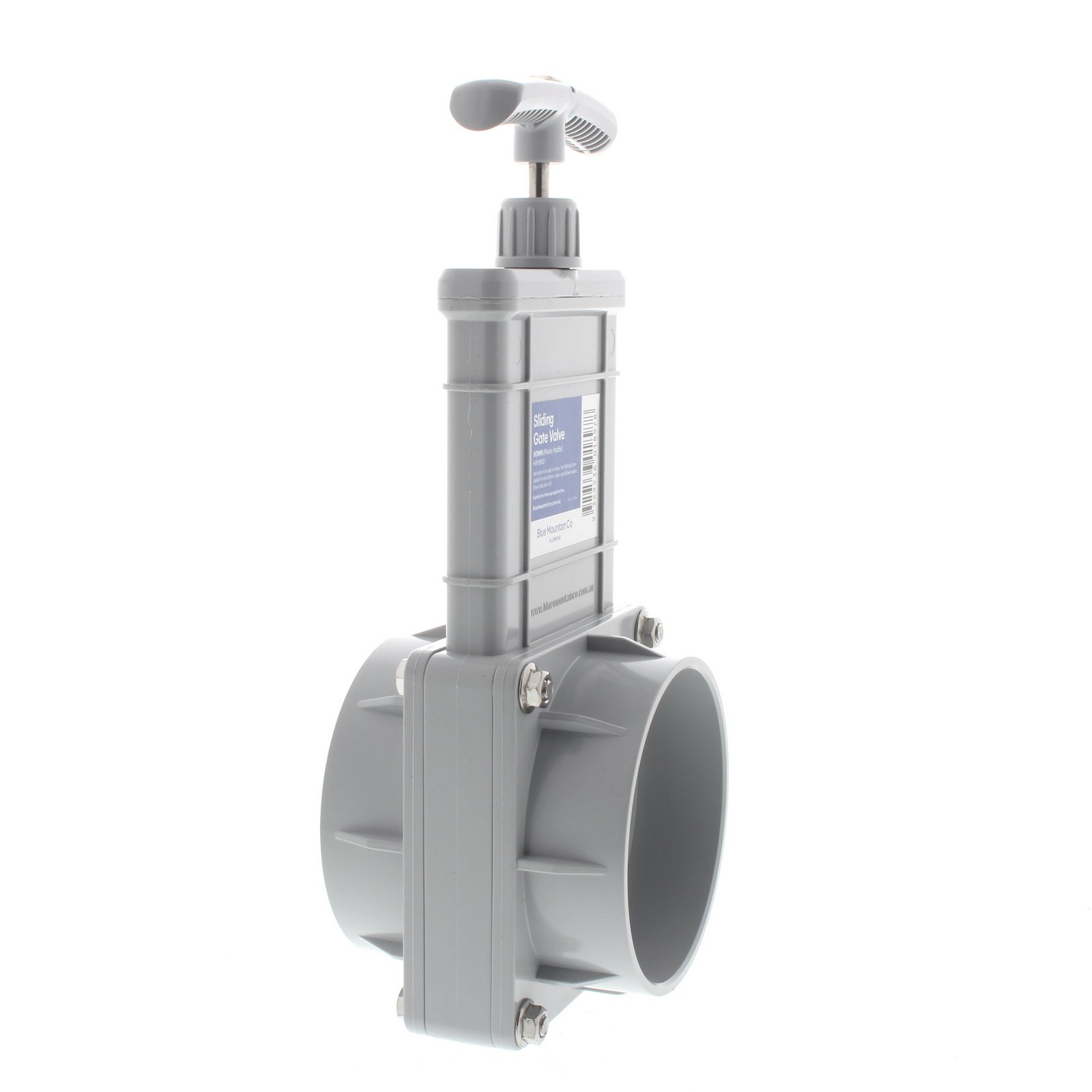 Gate Valve 90mm Sliding Rain Harvesting UV Stable Stainless Steel Bolts