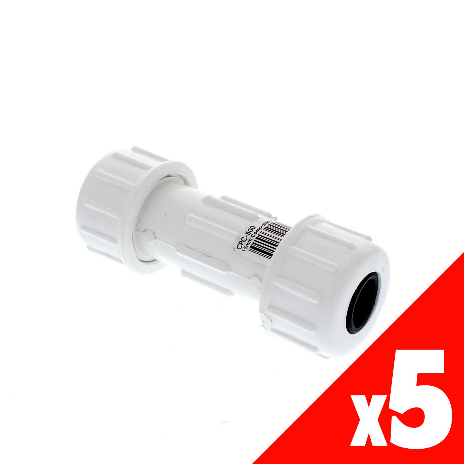 Vinidex Repair Coupling PVC 15mm 11005 Pressure Pipe Fitting Plumbing