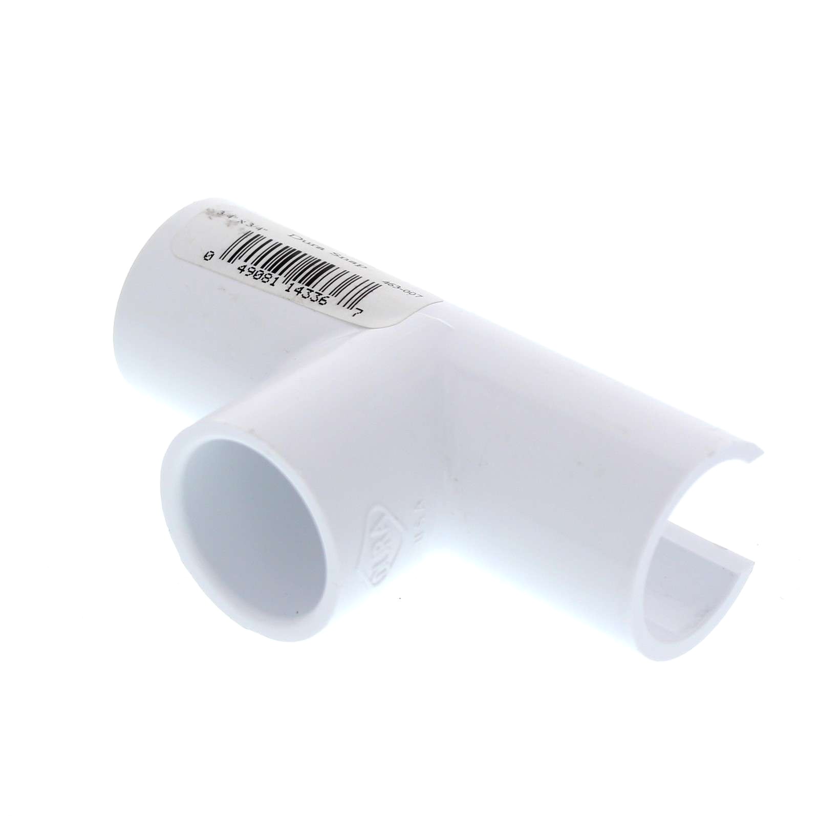 Dura Tee Snap On PVC 3/4 Inch 463007 Pressure Pipe Fitting Plumbing