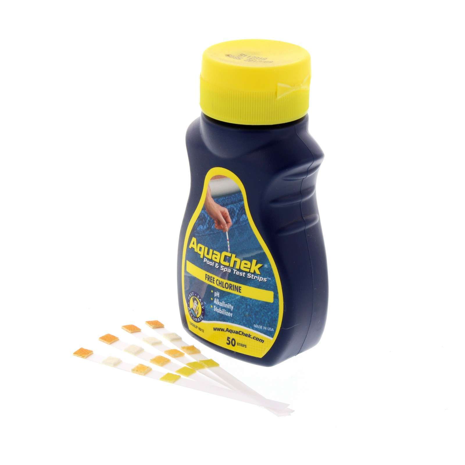 Pool Spa Aquachek 4 In 1 Free Chlorine pH Alkalinity Stabilizer Test 50 Strips 90944012429 eBay