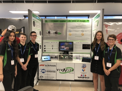 Vivacity Racing Trade Booth With Team