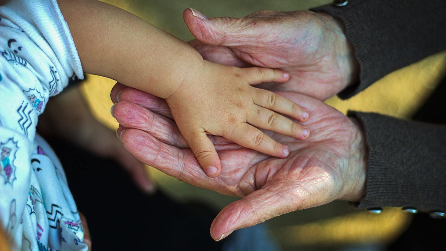 Old And Young Hand