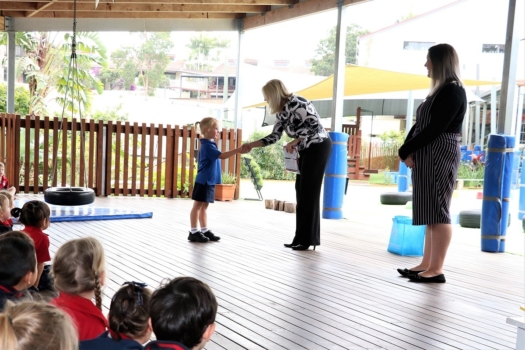 Presentation Of Flags To Kindy 1