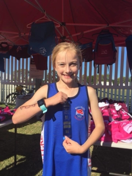 Georgie With Cross Country Ribbon
