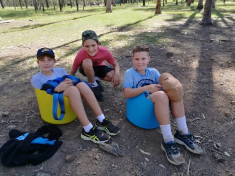 Year 6 Camp Boys On Camp 2