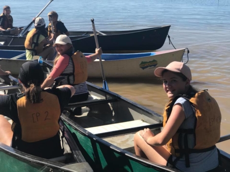 Year 6 Camp Canoing