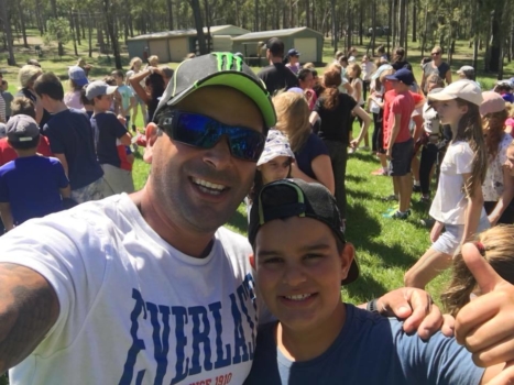 Year 6 Camp Father And Son At Camp