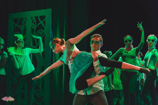 Musical Dance In Green