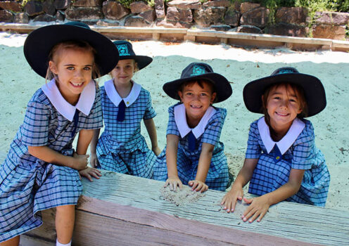 4 Young Primary Girls Sandpit Gallery