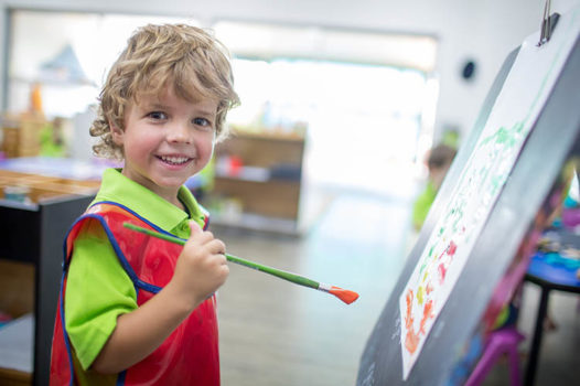 Cheeky Boy Painting Gorgeous
