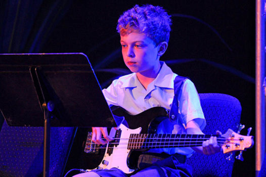 Young Boy Electric Guitar