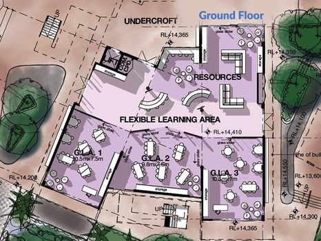 Rc Primary Building Ground Floor Plan