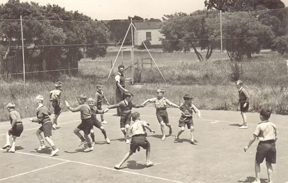 1941 Primary Class St Augustine's Tennis Courts