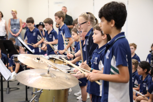 Northside Students Playing Percussion