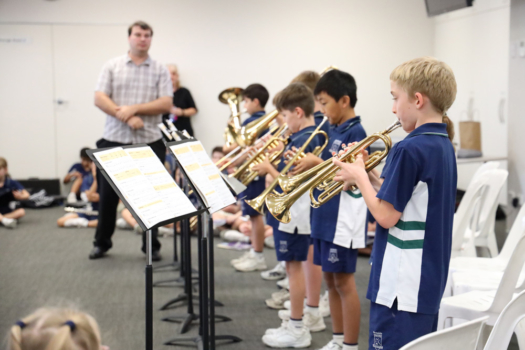 Northside Students Playing Trumpet