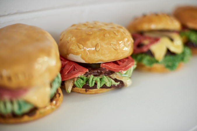 Artwork Pottery Burgers