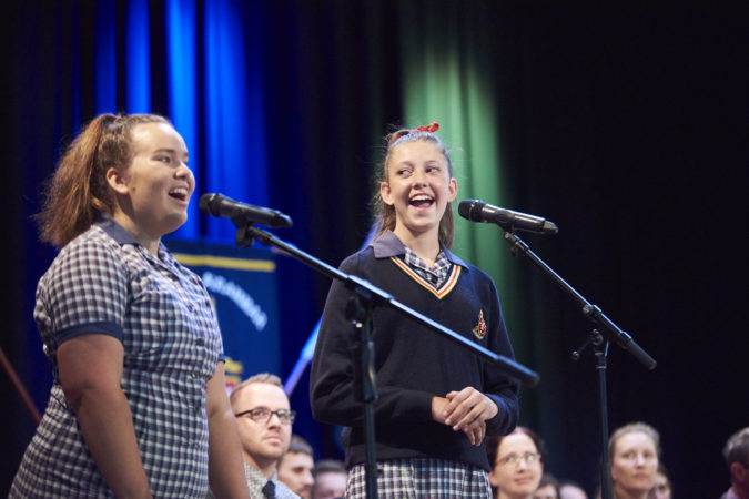 Girls Singing Assembly