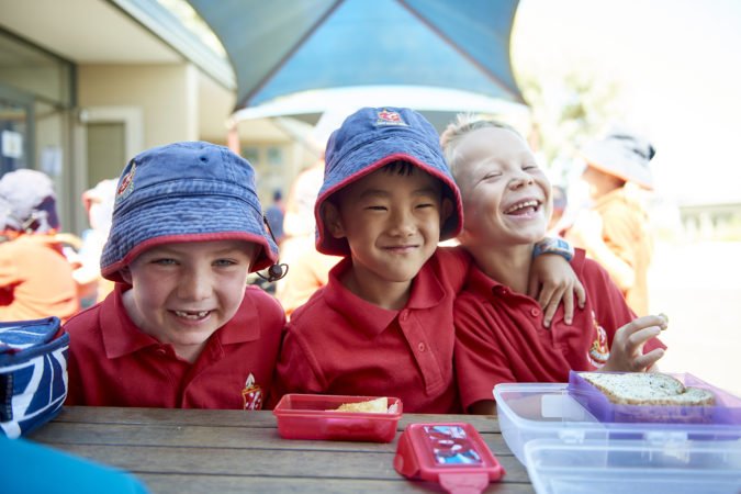 Lunch Time Juniors 3 Boys Laughing