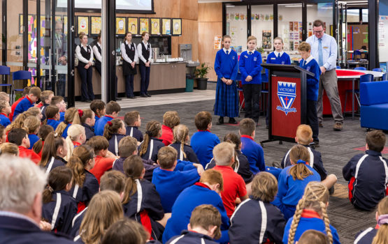4 Primary Ambassadors At The Curtis Learning Hub Opening