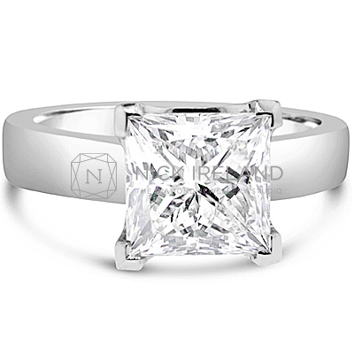 FSDS1/ Platinum Princess Cut Solitaire