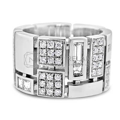 DWR2/ 18ct White Gold Diamond Wedding Ring