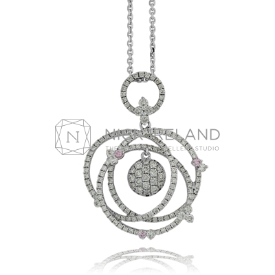 APDJ4 / 18ct White Gold Argyle Pink Diamond Pendant