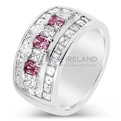 DJSP7/ 18ct White Gold Argyle Pink and White Diamond Ring