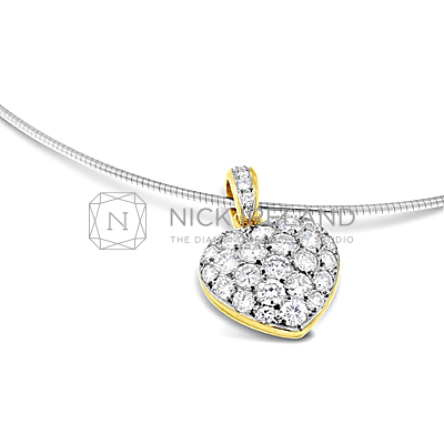 DBP5/ 18ct Diamond Heart Pendant