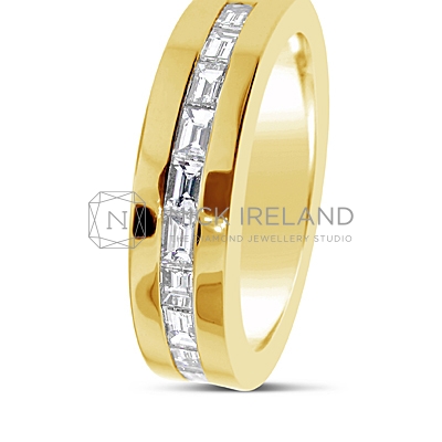 DWR7/ 18ct Bagette Diamond Wedding Ring