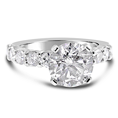 TDR18/ Platinum 1.5ct Diamond Engagement Ring