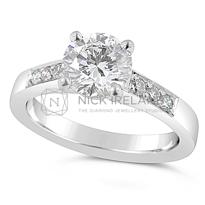 TDR20/ 18ct White Gold Diamond Engagement Ring