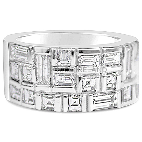 DWR8/ 18ct White Gold 2.5ct Diamond Wedding Ring