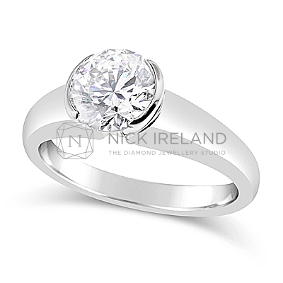TDR11/ Platinum 1ct Diamond Solitaire Engagement Ring