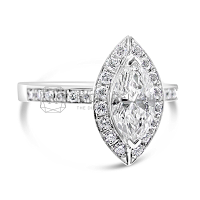 FSDR8/ 18ct Gold 1ct Marquise Engagement Ring