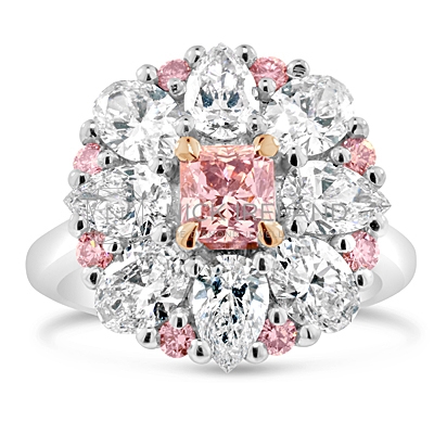 DJSP32/ 18ct White Gold Argyle Pink Engagement Ring