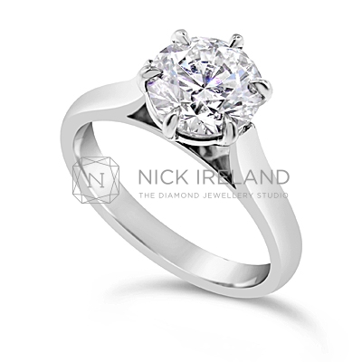 TDR31/ Platinum 1ct + Diamond Solitaire