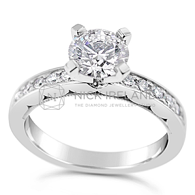 TDR38/ 18ct White Gold Diamond 1ct Engagement Ring