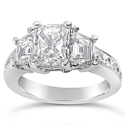 FSDR21/ Platinum 2.5ct Diamond Engagement Ring